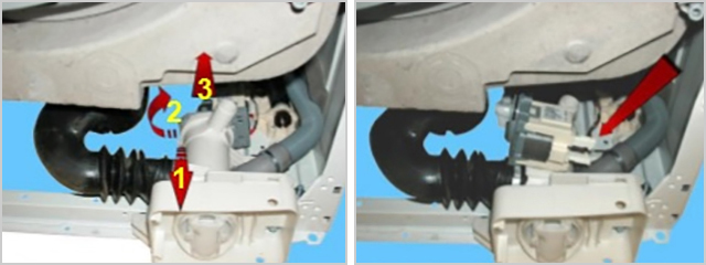 демонтаж помпы