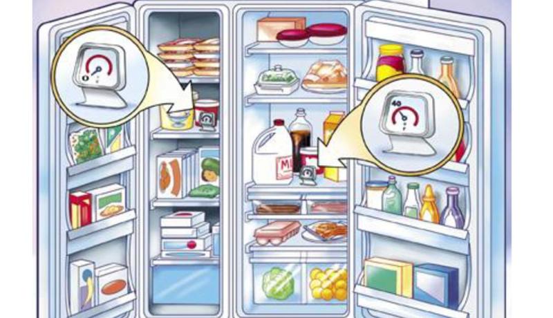 Определение температуры в холодильной камере