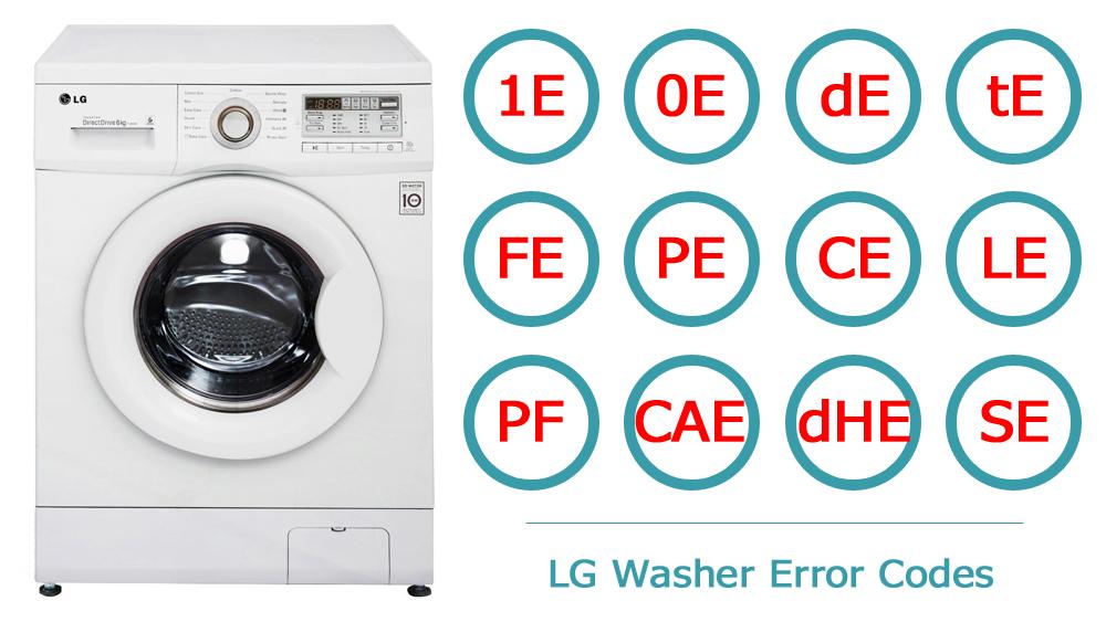 Коды ошибок стиральных машин LG